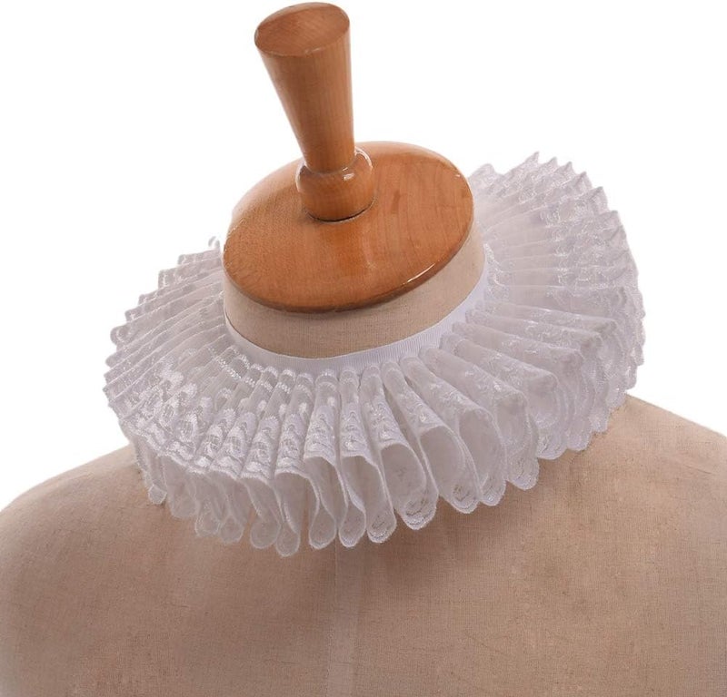 GRACEART Renaissance Elizabethan Ruff Collar Neck Ruffle - Image 4